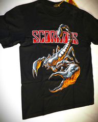 Ανδρική Unisex κοντομάνικη μπλούζα Original Indico Rock T-Shirt Scorpions Size L-thumb-3