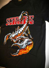Ανδρική Unisex κοντομάνικη μπλούζα Original Indico Rock T-Shirt Scorpions Size L-thumb-5