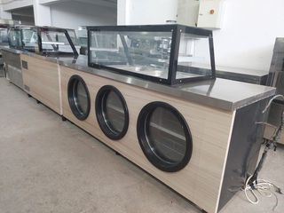 Σετ βιτρινων 405εκ αποτελούμενο από θερμαινόμενη βιτρίνα και βιτρίνα σαλατών