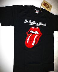 Ανδρική Unisex κοντομάνικη μπλούζα Original Indico Rock T-Shirt The Rolling Stones logo black Size L-thumb-2