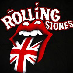 Ανδρική Unisex κοντομάνικη μπλούζα Original Indico Rock T-Shirt The Rolling Stones flag Size L-thumb-1