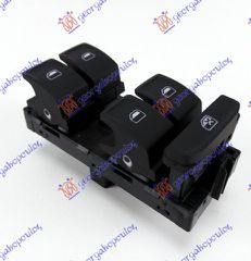 Διακόπτης Παραθύρου Εμπρός (Tετραπλός) (8pin) (5G0959857B) Αριστερός για VW TIGUAN 16-20