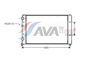 Seat Ibiza / VW (1993-2004) | Ψυγείο Νερού | AVA | STA2031A