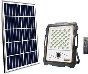 Eurolamp Στεγανός Ηλιακός Προβολέας LED 100W Ψυχρό Λευκό 6500K IP65