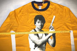 Ανδρική Unisex μακρυμάνικη μπλούζα vintage 70`s Work T-Shirt Chacky Chan Size L-thumb-2