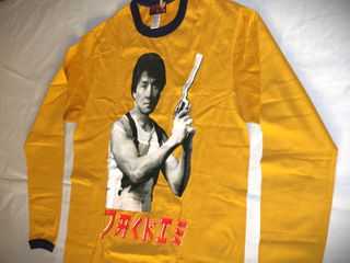 Ανδρική Unisex μακρυμάνικη μπλούζα vintage 70`s Work T-Shirt Chacky Chan Size L-thumb-5