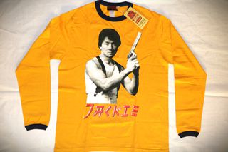 Ανδρική Unisex μακρυμάνικη μπλούζα vintage 70`s Work T-Shirt Chacky Chan Size L-thumb-11
