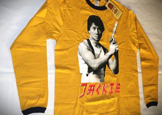 Ανδρική Unisex μακρυμάνικη μπλούζα vintage 70`s Work T-Shirt Chacky Chan Size L-thumb-12