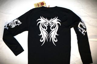 Ανδρική Unisex μακρυμάνικη μπλούζα vintage 70`s Work T-Shirt Tribal Size M-thumb-11