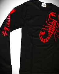 Ανδρική Unisex μακρυμάνικη μπλούζα vintage 70`s Work T-Shirt SCORPIO Size M-thumb-5