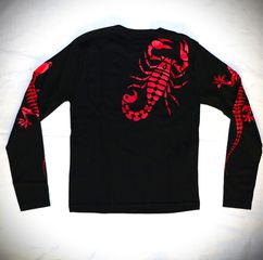 Ανδρική Unisex μακρυμάνικη μπλούζα vintage 70`s Work T-Shirt SCORPIO Size M-thumb-11