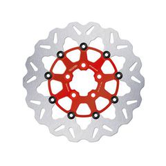 Galfer brake rotor. Wave. Floating. Red. 300x5mm