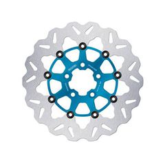 Galfer brake rotor. Wave. Floating. Blue. 300x5mm