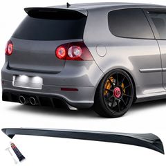 Golf 5 look r gloss black abs πλαστική αεροτομή άριστης ποιότητας έτοιμη βαμμένη μαύρο γυαλιστερό χρώμα