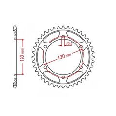 Γρανάζια Πίσω JT Για YAMAHA MT-07 700cc (RM18) 2017