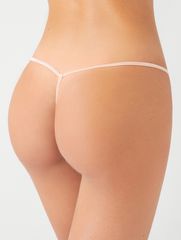 Micro G-string - Λευκό-ασημί-thumb-1