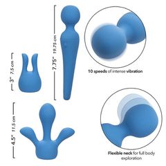 CalExotics Couture Collection Body Wand Kit - Blue-thumb-9