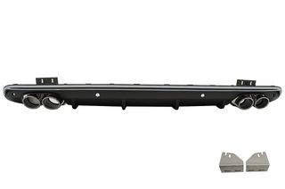 Píso profulaktíras spoiler valance diffuser Double Outlet katállhlo gia Audi Q5 8R Ananéosh (2013-2016) S-Line Profulaktíras