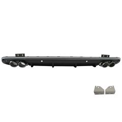 Píso profulaktíras spoiler valance diffuser Double Outlet katállhlo gia Audi Q5 8R Ananéosh (2013-2016) S-Line Profulaktíras
