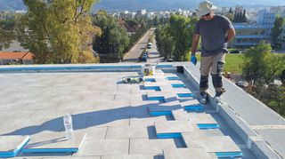 Θερμομονωτικό Πλακάκι από Εξηλασμένη Πολυστερίνη XPS DOW 50+10mm 30X60cm με Κεραμικό Πλακίδιο για Ανεστραμμένη Μόνωση Ταράτσας BioMonosi Πλακάκι-thumb-3