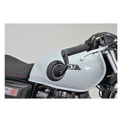 Daytona, bar end mirror adaptor set. Black-thumb-3