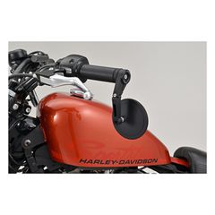 Daytona, bar end mirror adaptor set. Black-thumb-3