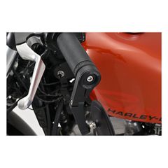 Daytona, bar end mirror adaptor set. Black-thumb-5