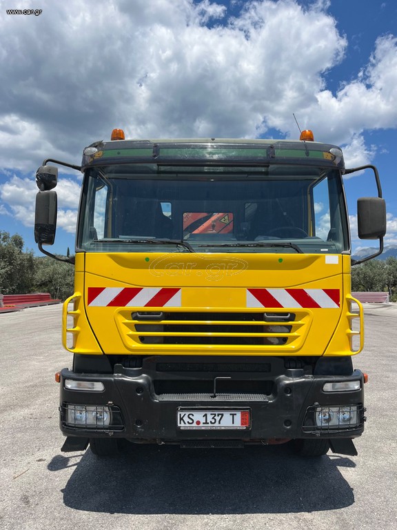 Ανατροπή + Γερανός Iveco Magirus 2005