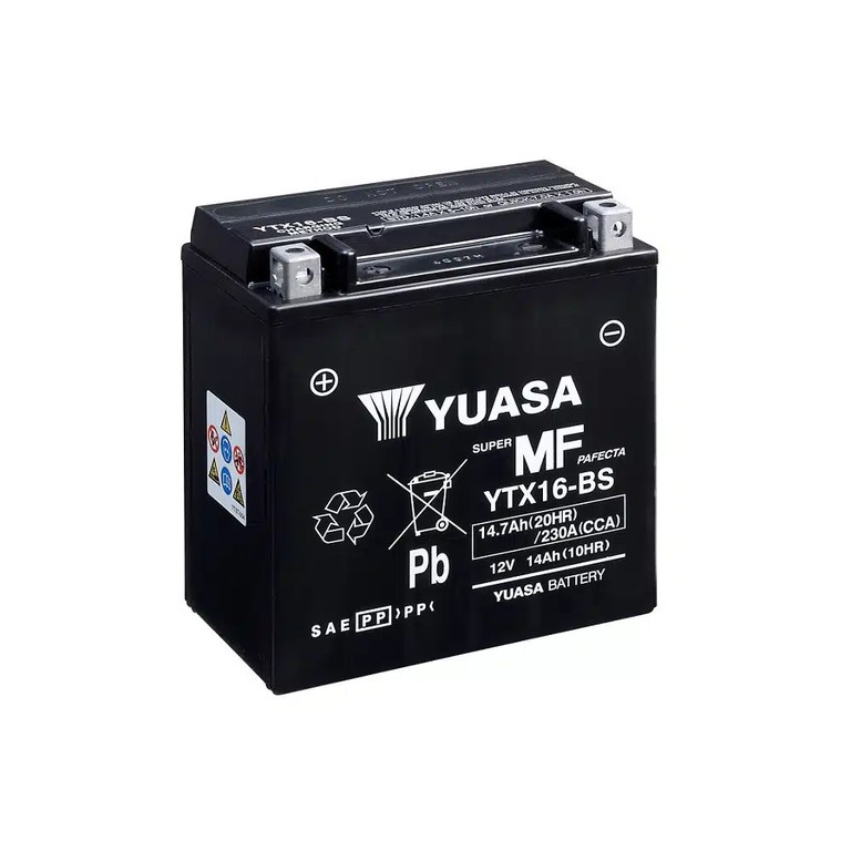 Μπαταρία Μοτοσυκλέτας YUASA YTX16-BS 12V 14Ah