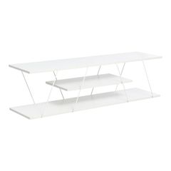 Έπιπλο τηλεόρασης Tars pakoworld λευκό 120x30x33εκ