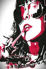Γυναικεία κοντομάνικη μπλούζα silky black cotton Original Wiz T-Shirt Rock&roll Guitar star-thumb-2