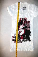 Γυναικεία κοντομάνικη μπλούζα silky black cotton Original Wiz T-Shirt Rock&roll Guitar star-thumb-14