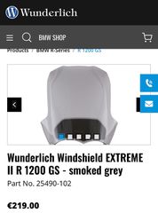 Ζελατίνα φιμέ Wunderlich για GS 1200