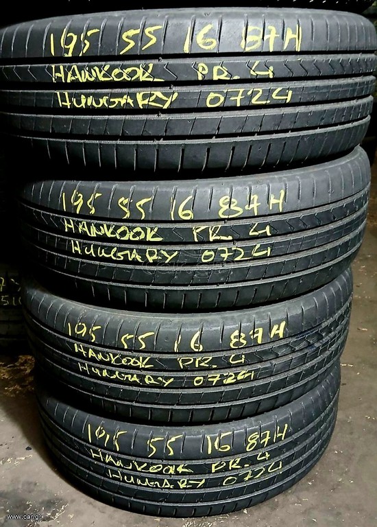 195/55R16 Hankook Μεταχειρισμένα DOT0724