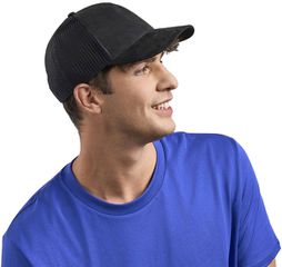 Καπέλο Atlantis S-Rapper Suede Trucker με Δίχτυ & Suede Υφή από Ανακυκλωμένο Πολυεστέρα BLACK