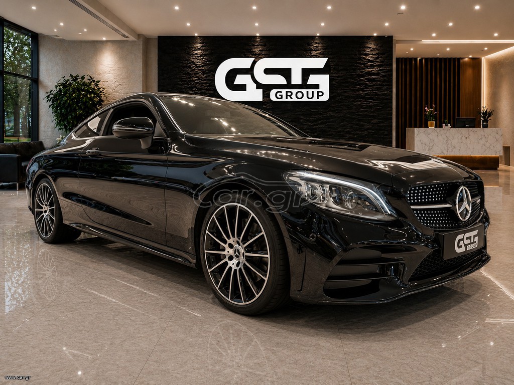 Mercedes-Benz C 300 2019 ψηφιακος πινακας,black,amg ,alcantara,full service history