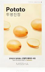 Missha - Airy Fit Sheet Mask - Potato - Υφασμάτινη Μάσκα Προσώπου με Εκχύλισμα Πατάτας για Καταπράυνση, Θρέψη και Λάμψη 1τμχ (19g)