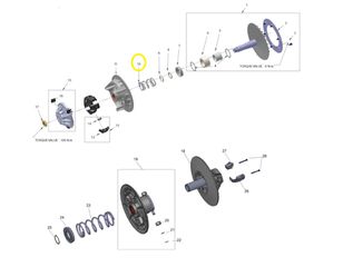 Ελατήριο Τροχαλίας Segway Snarler.600 AT5 E5 SG-F01-E102009-000-00