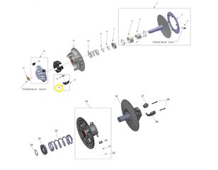 Κλίπς Τροχαλίας Segway Snarler.600 AT5 E5 SG-E01-E100070-000-00