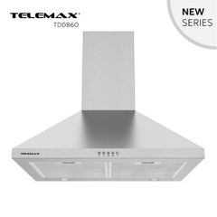Telemax TD0860 Απορροφητήρας Κουζίνας Καμινάδα 60cm Inox