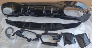 ΔΙΑΧΥΤΗΣ DIFFUSER ΣΠΟΙΛΕΡ ΠΡΟΦΥΛΑΚΤΗΡΑ ΠΙΣΩ A CLASS HATCHBACK LOOK AMG A45 W177.