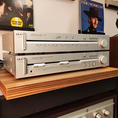 Akai AM-U110 & AT-K110 Vintage Σετ Ενισχυτής & Ραδιόφωνο Phono Made in Japan