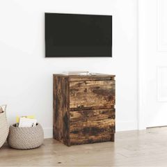 Έπιπλο Τηλεόρασης από Καπνιστή Δρυς 40x35x54 εκ. από Τεχνητό Ξύλο 861773