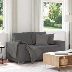 Διθέσιος Καναπές-Σέτ Σκούρο Γκρι 160 x 77 x 82 εκ. από Ύφασμα Κοτλέ 4105194