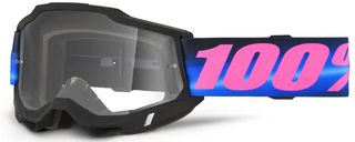 Μάσκα Μηχανής 100% Accuri 2 Goggles Μαύρη-Ροζ-Μπλε