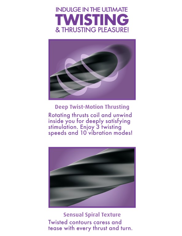 Pipedream Twist Ecstasy— Spiral - Sculpted Thruster