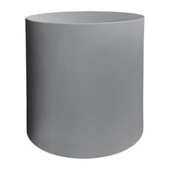 ΤΡΑΠΕΖΙ ΒΟΗΘΗΤΙΚΟ FIBER CEMENT ΣΤΡΟΓΓΥΛΟ KYOKO HM6592.01 ΓΚΡΙ Φ40x43Υεκ.