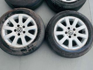 Γνήσιες Ζάντες Αλουμινίου VW (Borbet) 15" 5x112 (Μαζί με Λάστιχα 195/65/15)-thumb-2