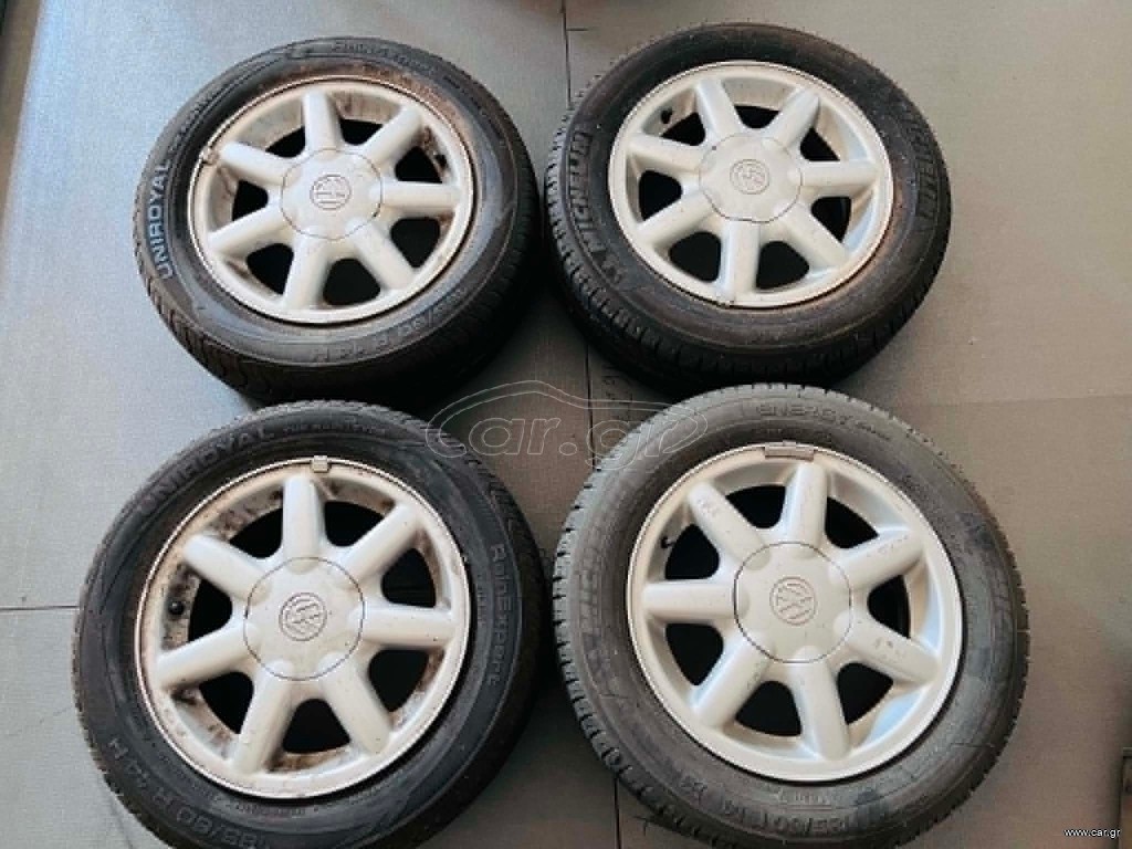 Γνήσιες Ζάντες Αλουμινίου VW 14" 4x100 (Μαζί με Λάστιχα 185/60/14)