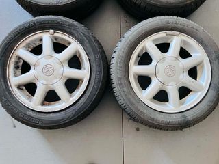 Γνήσιες Ζάντες Αλουμινίου VW 14" 4x100 (Μαζί με Λάστιχα 185/60/14)-thumb-2
